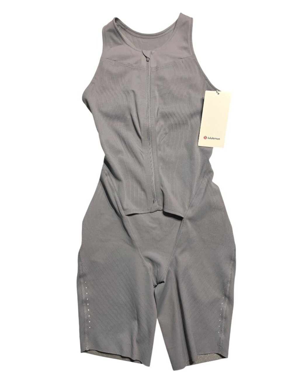 Lululemon SenseKnit Running One-Piece Grey Size 6 Breathable & Stretchy